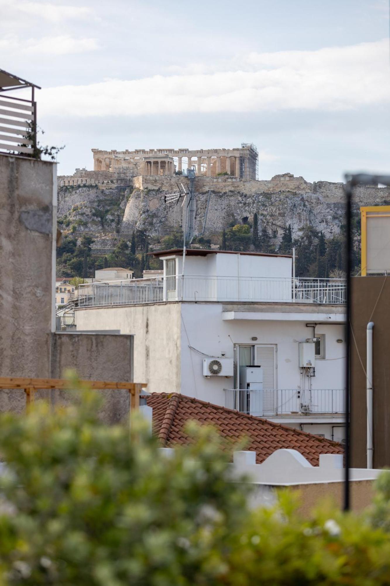 85 Sqm In The Heart Of Athens Shared Rooftop Deck Eksteriør bilde